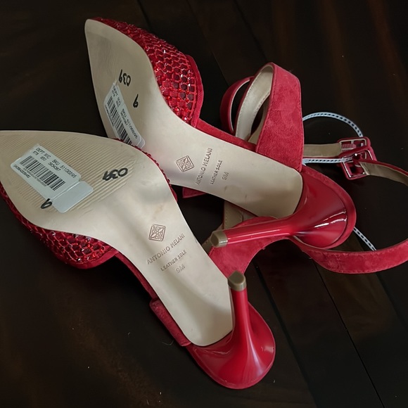 Antonio Melani Emme Suede Mesh Rhinestone Pumps - Picture 8 of 9